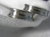 Aliança em aço inox 6mm com rebaixo
